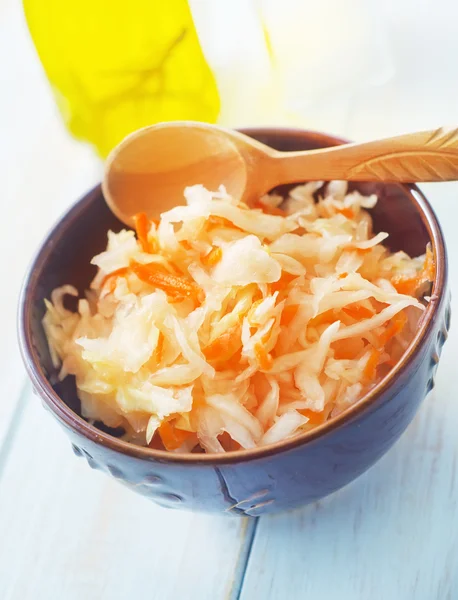 Salad with cabbage — Stock Photo, Image