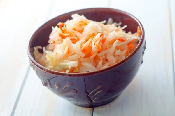 Salad with cabbage — Stock Photo, Image