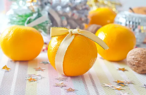 Mandarinen zu Weihnachten — Stockfoto