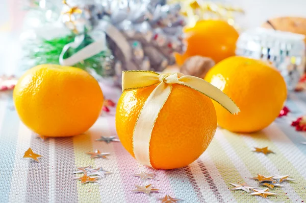 Mandarins para o Natal — Fotografia de Stock