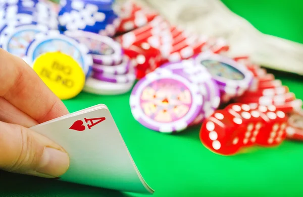 Kaart voor poker — Stockfoto