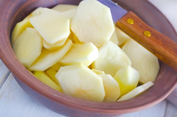 Rå potatis — Stockfoto