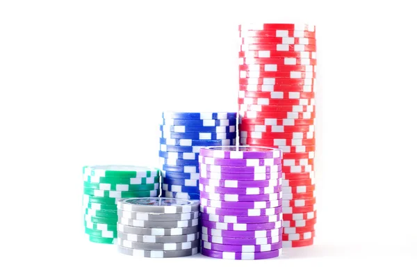 Chips für Poker — Stockfoto