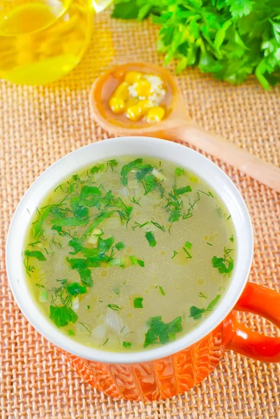 Soup in a cup — Stock Photo, Image