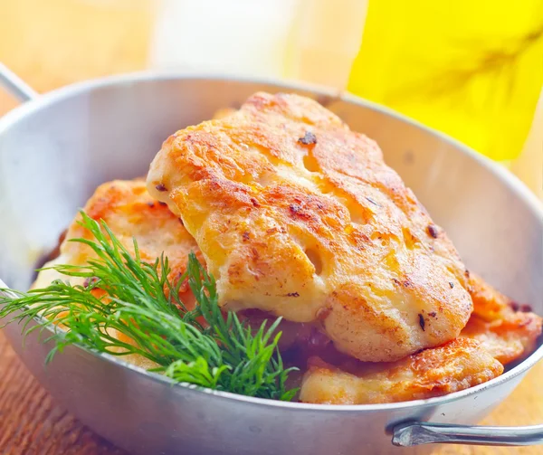 Gebakken schnitzels — Stockfoto