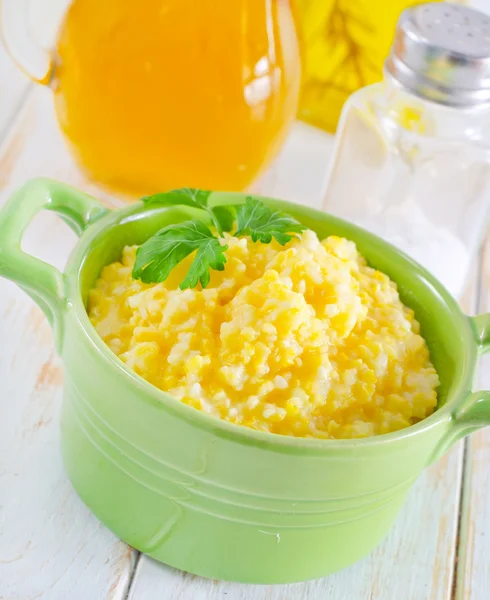 Corn porridge — Stock Photo, Image