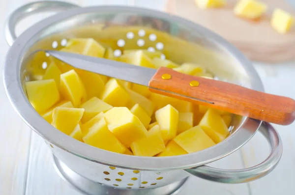 Sliced potatoes — Stok fotoğraf