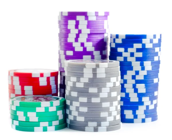 Poker fişleri — Stok fotoğraf