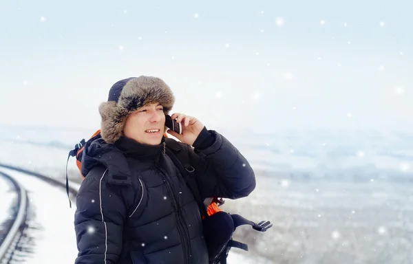 Man with phone — Stock Photo, Image