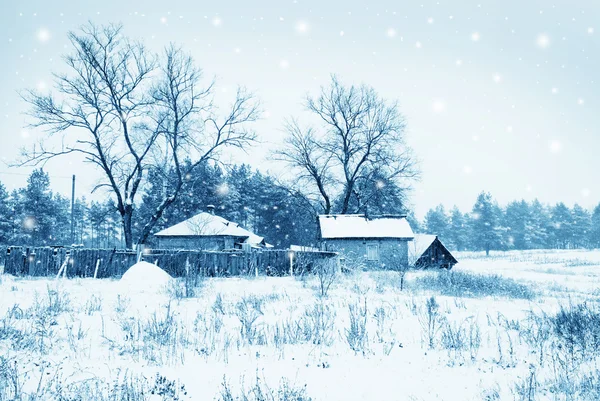 Winter vilage — Stock Photo, Image