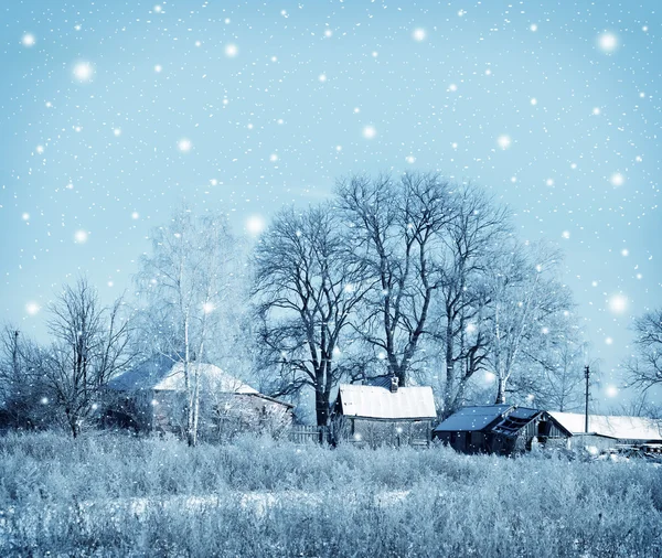 Paesaggio invernale — Foto Stock