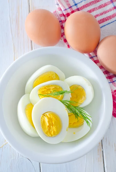 Boiled eggs — Stock Photo, Image