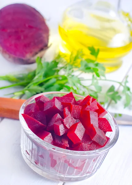 Salat med sukkerroer - Stock-foto