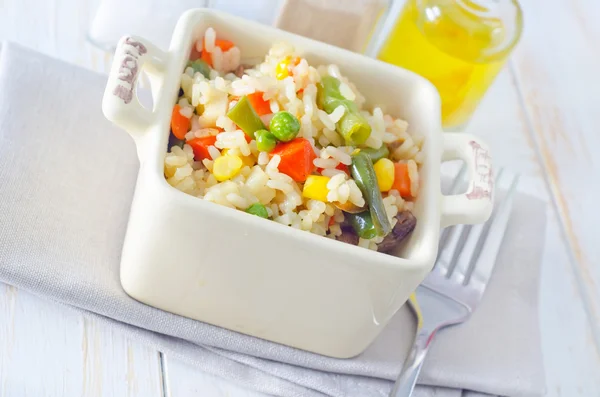 Rice with vegetable — Stock Photo, Image
