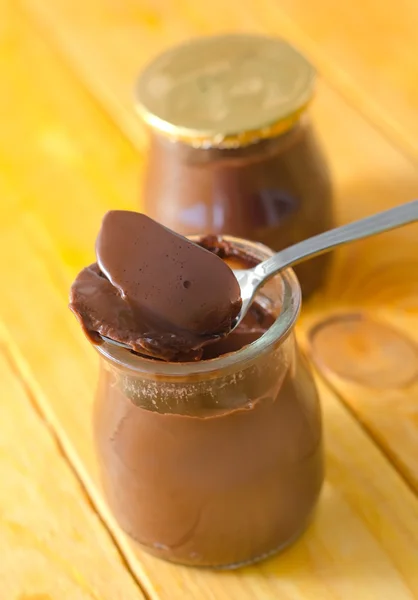 Pudín de chocolate — Foto de Stock