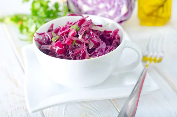 Salade met blauwe kool — Stockfoto