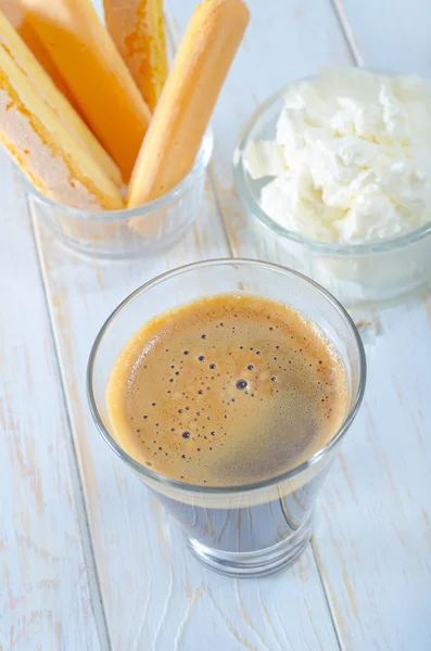 Ingredients for tiramisu — Stock Photo, Image