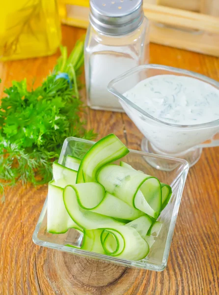 Salad with cucumber — Stock Photo, Image