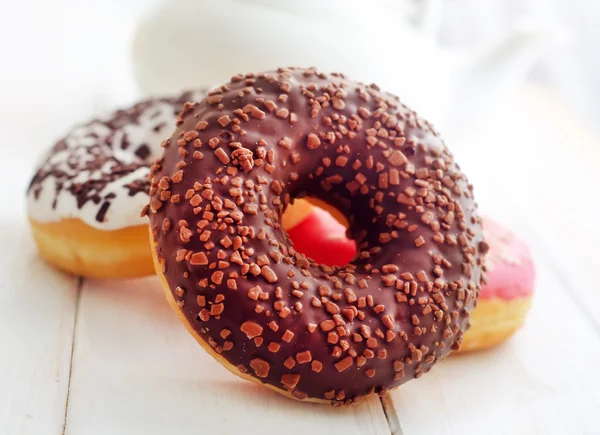 Sweet donuts, different kind from donuts — Stock Photo, Image