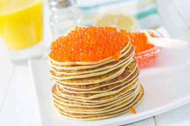 havyar ile Pancakes