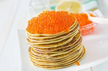 havyar ile Pancakes