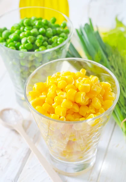 Corn and peas — Stock Photo, Image