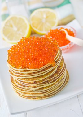 havyar ile Pancakes
