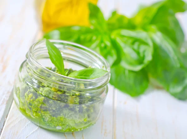 Ev yapımı pesto — Stok fotoğraf