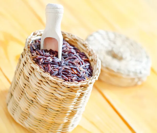 Black rice — Stock Photo, Image