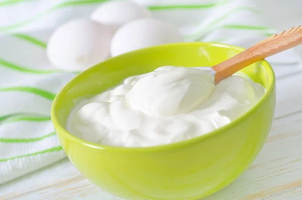 Sour cream — Stock Photo, Image