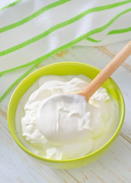 Sour cream — Stock Photo, Image