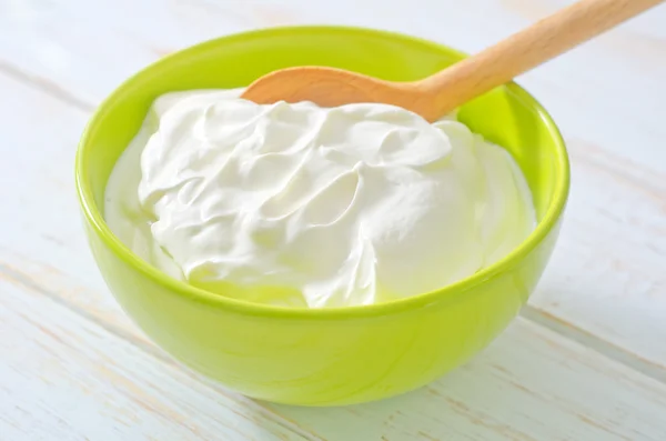 Sour cream — Stock Photo, Image