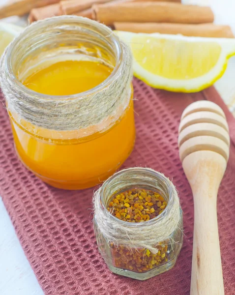 Miel, canela y limón — Foto de Stock