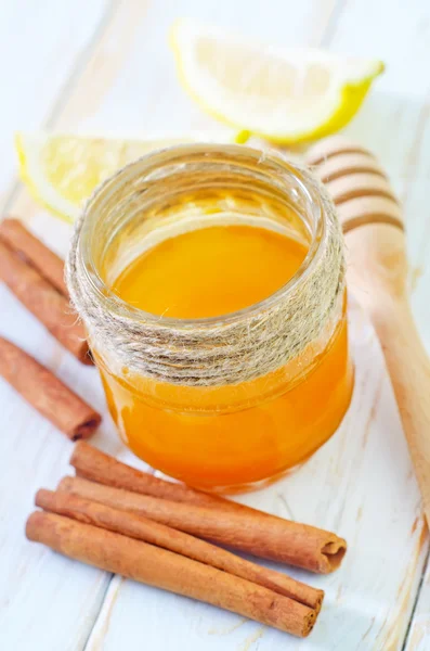 Miel, canela y limón — Foto de Stock