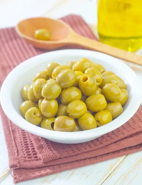 Green olives — Stock Photo, Image