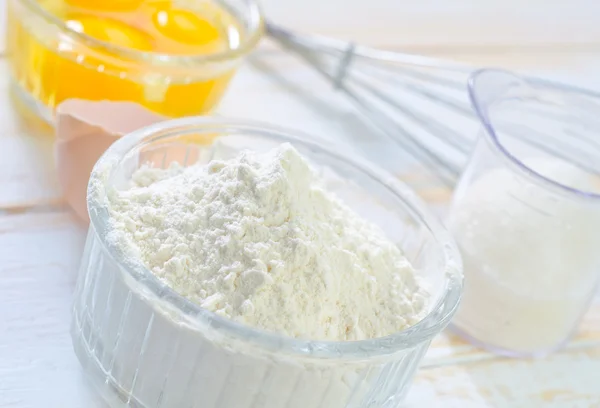 Ingredients for dough — Stock Photo, Image