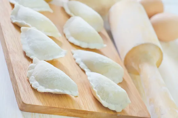 Ingredients for dough and dumpling — Stock Photo, Image