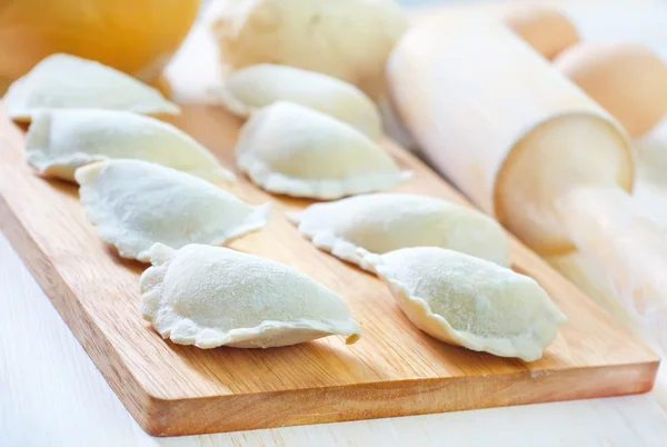 Ingredients for dough and dumpling — Stock Photo, Image