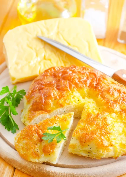 Brot mit Käse — Stockfoto