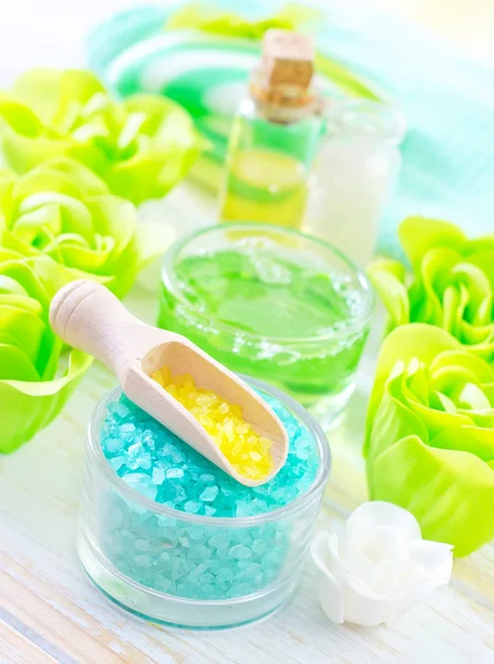 Sale marino e sapone — Foto Stock