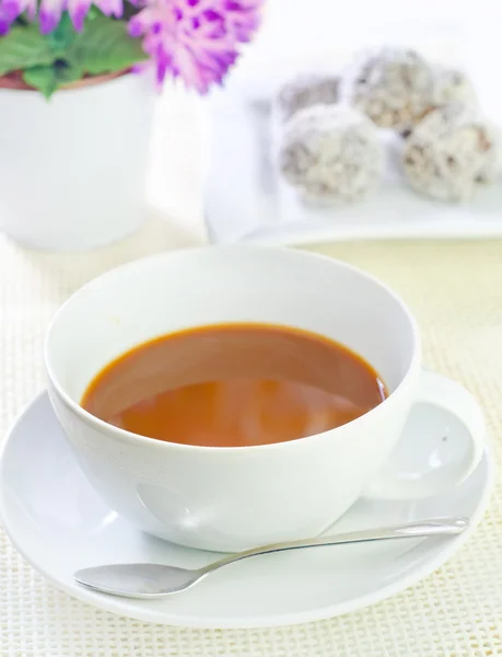 Cocoa with candy — Stock Photo, Image