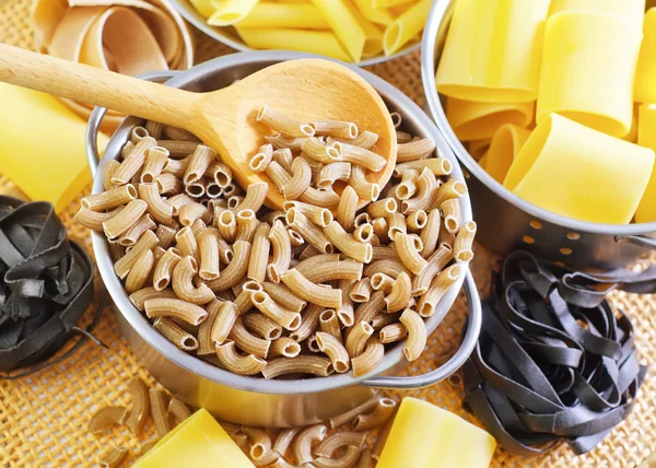 Different raw pasta — Stock Photo, Image