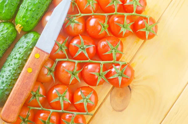 Cetriolo e pomodoro — Foto Stock
