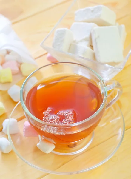 Té fresco con dulces — Foto de Stock