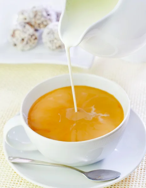 Cocoa with candy — Stock Photo, Image