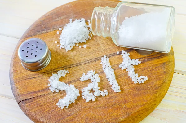 Sól na desce — Zdjęcie stockowe