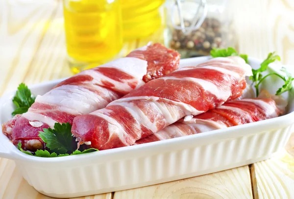 Rouleaux avec bacon — Photo
