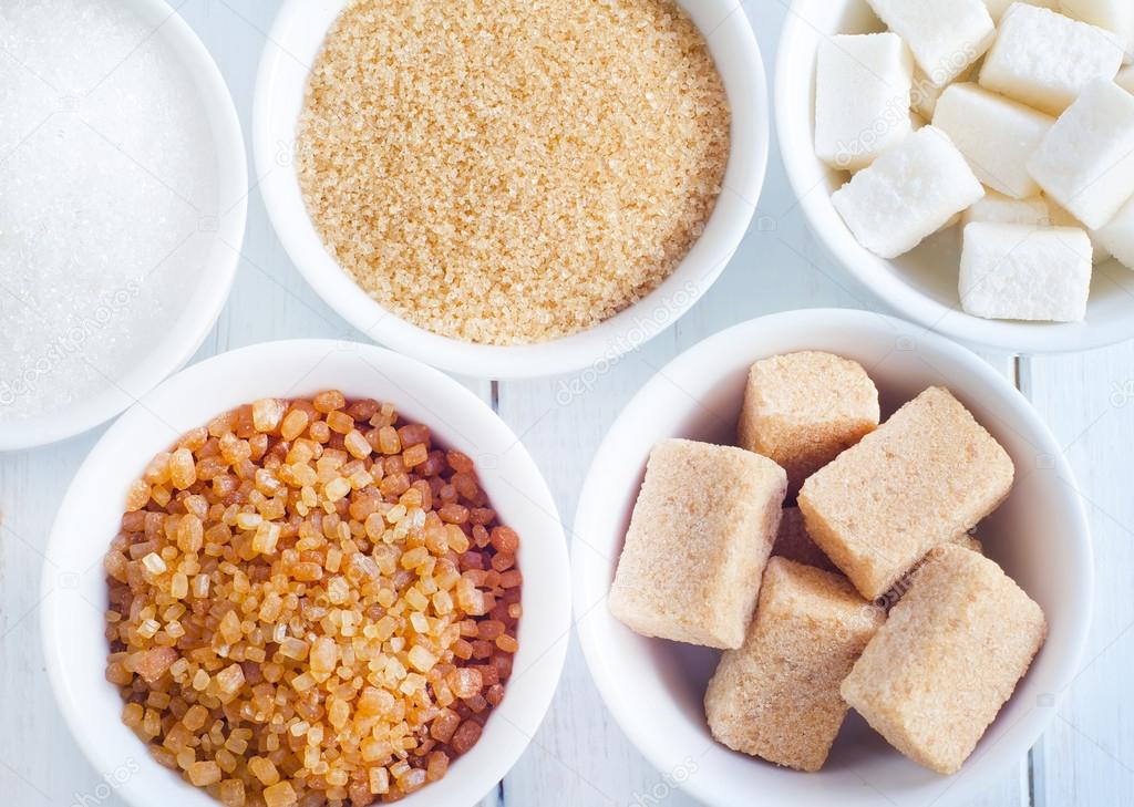 different types of sugar