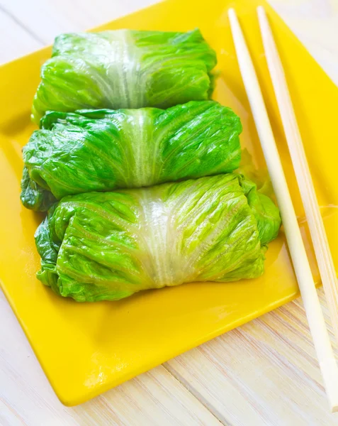 Dolma em uma chapa — Fotografia de Stock