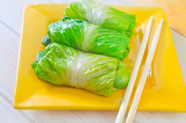 Dolma em uma chapa — Fotografia de Stock